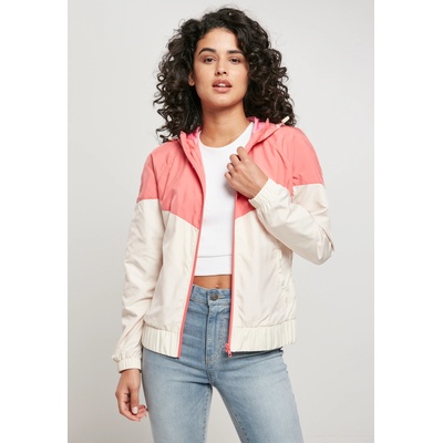 Urban Classics Дамска ветровка в розово и пясъчно Urban Classics Ladies Arrow Windbreaker UB-TB3638-02923 - Пясъчен, размер L