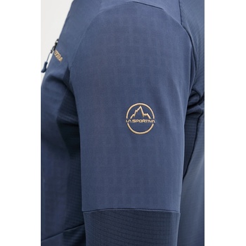 La Sportiva Спортен суичър LA Sportiva Session Tech мъжки в тъмносиньо с качулка с десен ZASF035 (ZASF035)