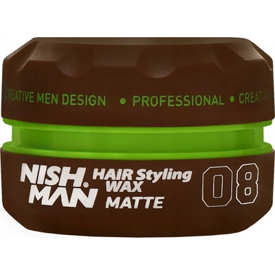 Nishman Hair Styling Wax Matte 08 matný vosk na vlasy 150 ml