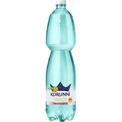 Korunní Minerální voda neslazená mandarinka jemně perlivá 6 x 1,5 l