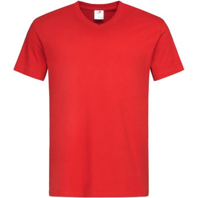 Stedman classic v-neck / Мъжка тениска с v-образно деколте - алено червена xxl (st2300srexxl)