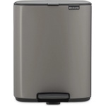 Brabantia Кош за смет Brabantia Bo Pedal 12L, Platinum