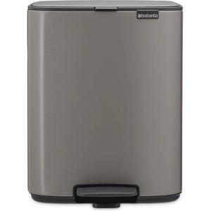 Brabantia Кош за смет Brabantia Bo Pedal 12L, Platinum