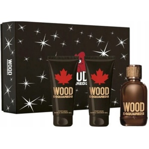 Dsquared2 Wood for Him EDT 100 ml + After Shave Balm 100 ml + Shower Gel 100 ml за мъже