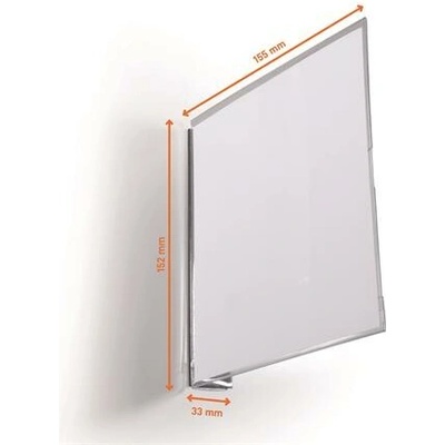 DURABLE Informačná tabuľka, 149x149 mm, magnetická, DURABLE, priehľadná