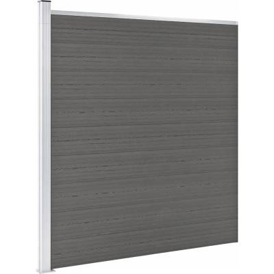 zahrada-XL Zahradní plot dřevoplast 175 x 186 cm šedý