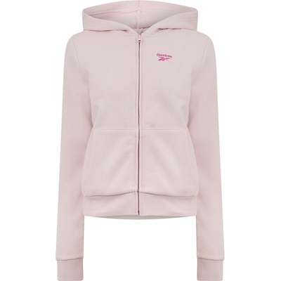 Reebok Суичър Reebok Women's Fleece Full-Zip Hoodie - Light Pink