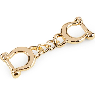 Prima-obchod Kovová spona / ozdoba průvlek barva zlatá klasik