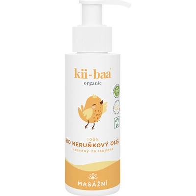 kii-baa Bio Marhuľový masážny olej 100 ml