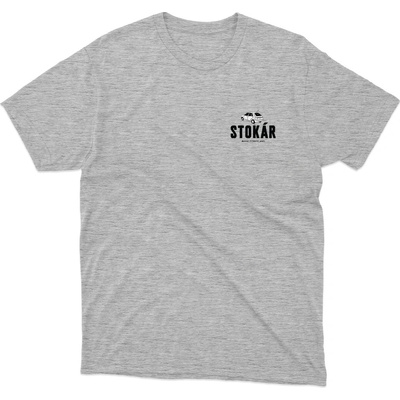 Kvalitný Slang tričko Stokár svetlé šedé