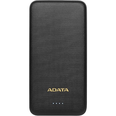 ADATA T10000 преносима батерия, 10000 mAh, 1x micro USB, 1x USB Type-C, черен (AT10000-USBA-CBK)