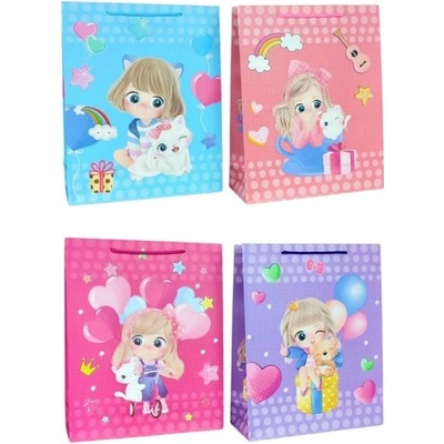 Dárková taška L 30,5x39,5x11,5cm, Cute Girl