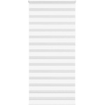 vidaXL Зеброва щора бял 100x230 см ширина на плата 95, 9 cm полиестер (4014807)