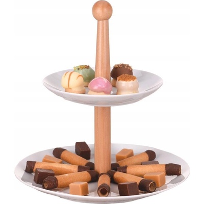 Etažér na cukroví porcelánový 2 patra – Hledejceny.cz