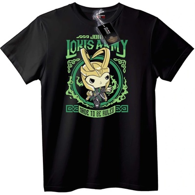NOONEBRAND Тениска Армия на Loki Chibi - XS, Black