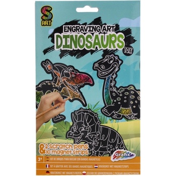 RMS Vyškrabávací magnety Víly + Dinosauři