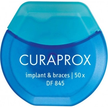 Curaprox DF 845 zubná niť voskovaná s mätovou príchuťou 50 ks