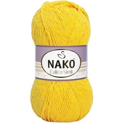 Pletací příze Calico Simli 4285 - žlutá
