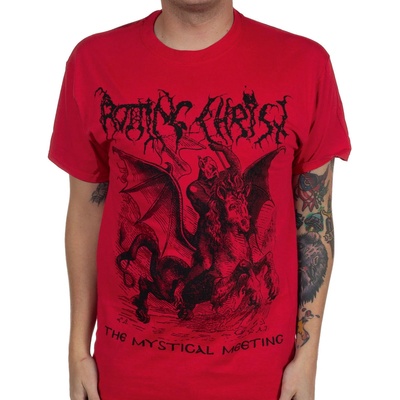 INDIEMERCH Мъжка тениска Rotting Christ - The Mystical Meeting - Наситено червено - INDIEMERCH - INM026
