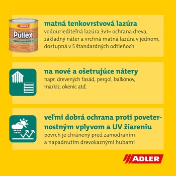 ADLER Slovensko Pullex Aqua 3in1 FS 0,75 l smrekovec