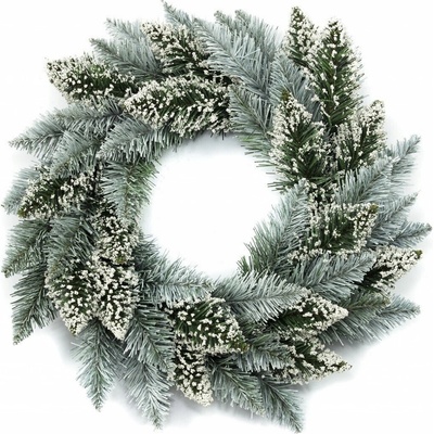 Aga Vánoční věnec Bílý 50 cm – Zboží Dáma