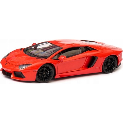 Welly Kovový model Lamborghini Aventador Coupé červené well24033r 1:24
