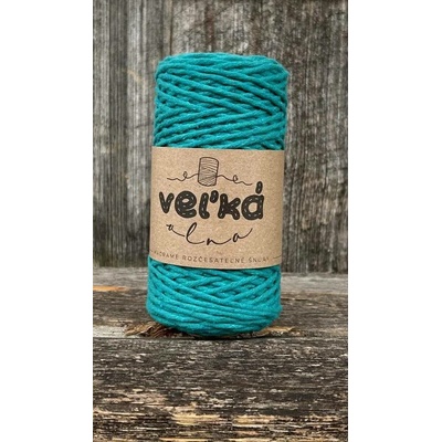 Velká vlna Macrame 1,5mm Tyrkysová orchidej