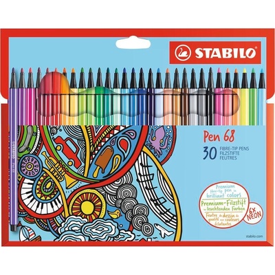 Stabilo Pen 68 30 ks sada 30 různých barev