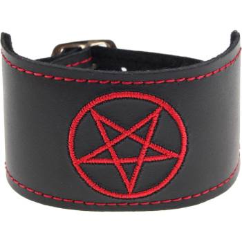 Image 1 of Black & metal гривна - Pentagram 2 -BWZ-502