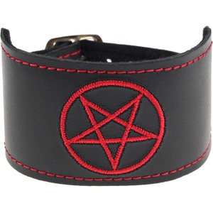 Black & metal гривна - Pentagram 2 -BWZ-502
