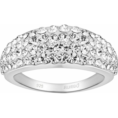 SILVEGO Strieborný prsteň Glistera s Brilliance Zirconia SILVEGOB26021RSW