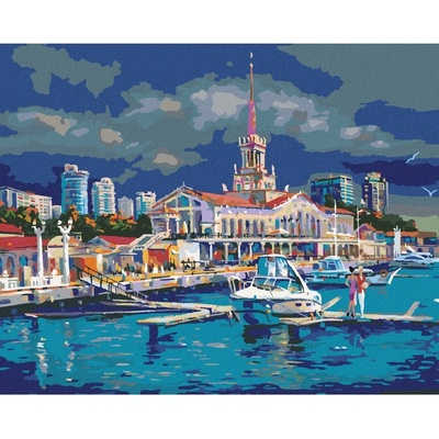 Zuty Malování podle čísel PŘÍSTAV V SOCHI