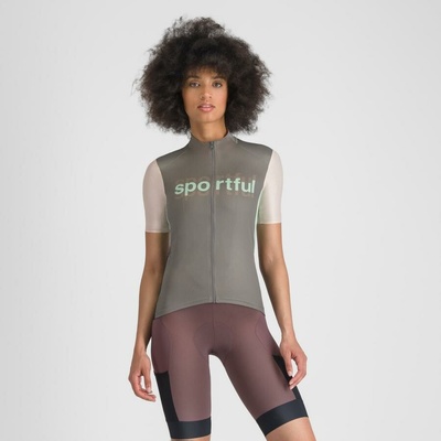 Sportful SUPERGIARA LOGO dámsky gun metal/pink