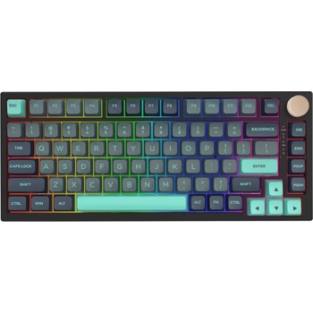 VGN Professional Gaming Mechanical Keyboard N75 RGB Caribbean Blue Power Purple Switches Tactile (N75-GB-PP)
