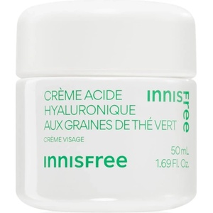 Innisfree Green Tea Seed Hyaluronic Cream хидратиращ крем за лице с успокояващ ефект 50ml