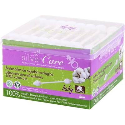 Silver Care Бебешки клечки за уши Silver Care - 56 броя (8432984000875)