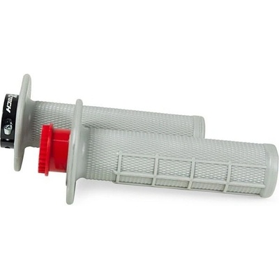 Gripy lock-on R20 Half Waffle, RTECH (šedé, 1 pár)