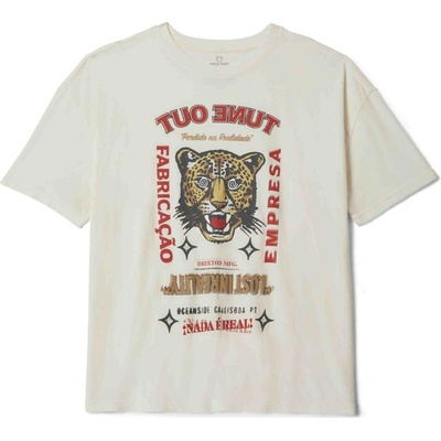 BRIXTON tričko The Getaway Oversized Bf Tee Vintage White VIWHT