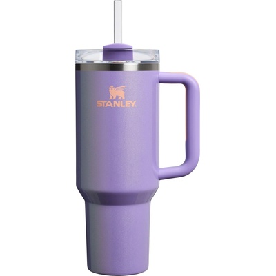 STANLEY 1913 Quencher H2.0 Flowstate Drinking Bottle with Straw 1.2L - Thermo Mug Cools for 11 Hours - 48 Hours Ice Cooled - Thermos Bottle BPA Free - Stainless Steel Drinking Cup - Periwinkle Shimmer - 100000115753