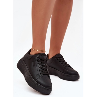 Big Star Shoes dámske tenisky na platforme čierna
