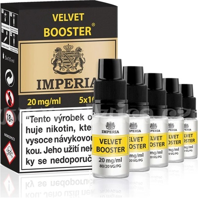 Imperia báza Velvet Booster PG20/VG80 20mg 5x10ml