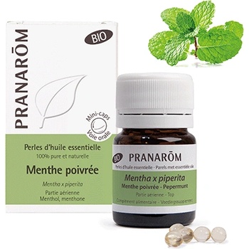 Image 1 of Перли с етерично масло Мента | Pranarom (PRCAPS003)