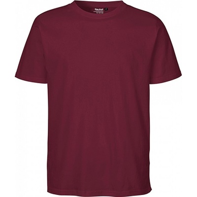 Unisex tričko Neutral s krátkým rukávem červená vínová