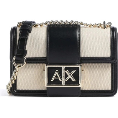 Armani Exchange Jod small crossbody kabelka natural černá