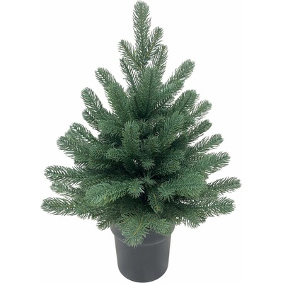 Stromček MagicHome Vianoce Firian, 3D, jedľa v kvetináči, 60 cm