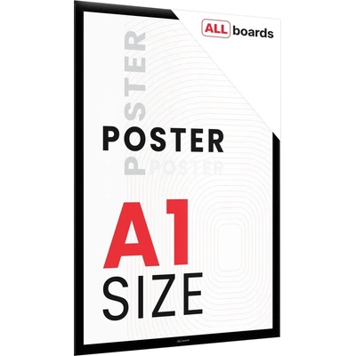 Allboards FRAME_A1BK Plakátový rám A1 OWZ – černý – Zboží Živě