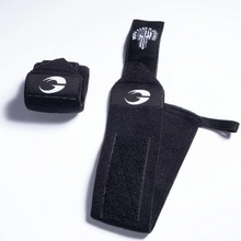 GASP HARDCORE WRIST WRAPS 18 INCH BLACK/WHITE – bandáže zápěstí Gasp černo bílé