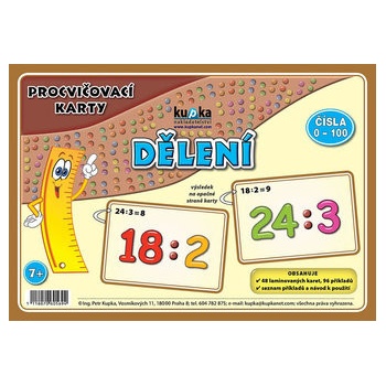 Procvičovací karty dělení