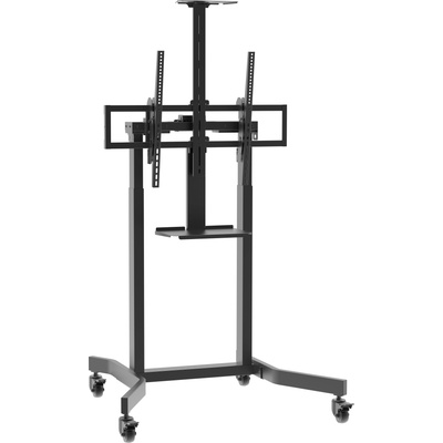 Blackmount Мобилна ТВ стойка Blackmount T180, 55"-100", регулируема височина, макс. 120кг, стомана, черна (T180)