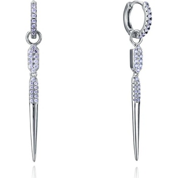 Viceroy Elegantné strieborné kruhy s príveskami 2v1 2322E000-30